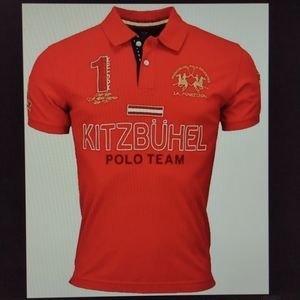 La Martina Polo Shirt Austria Kitzbühel in Red